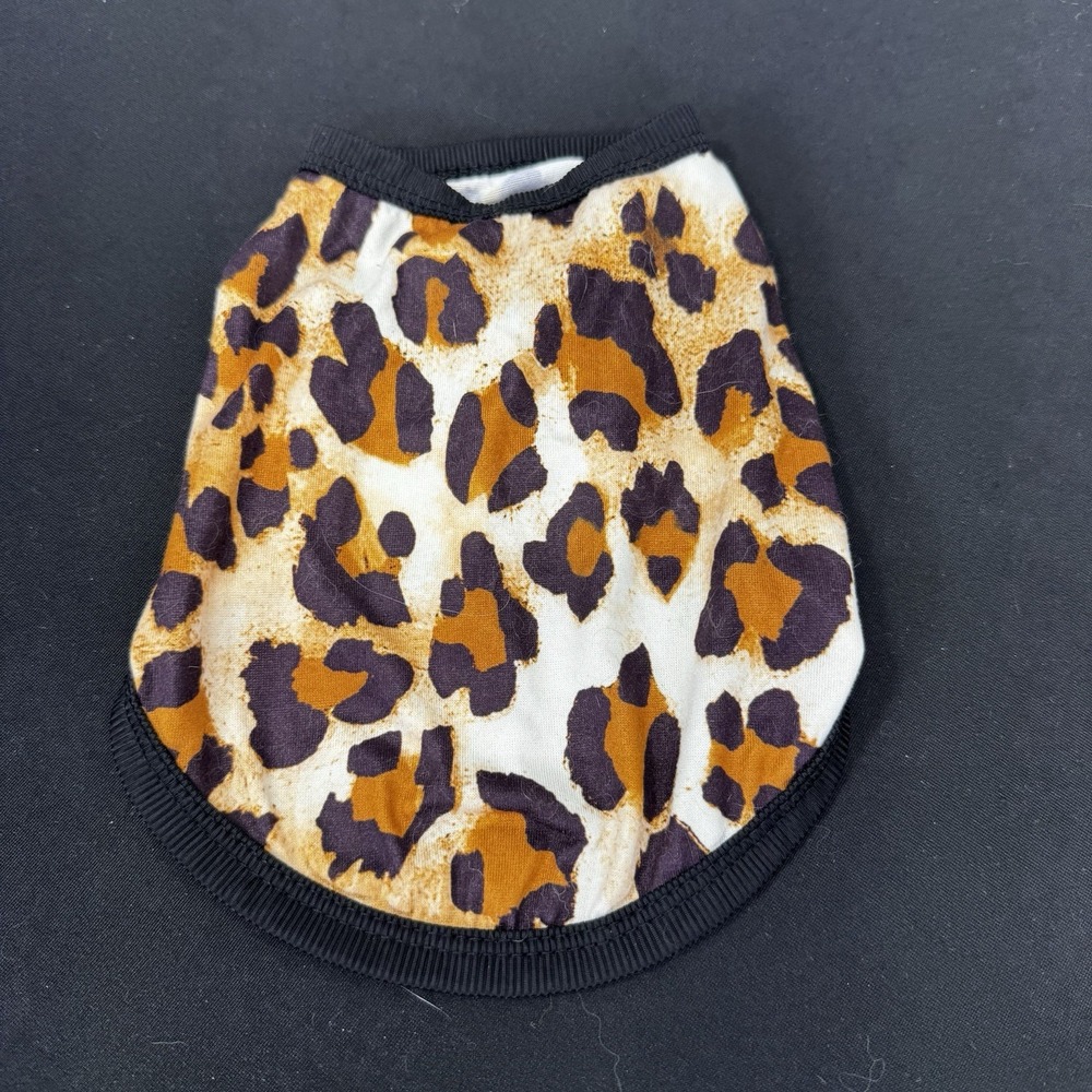 Cheetah Print‎ Dog/cat Breathable Tshirt XS